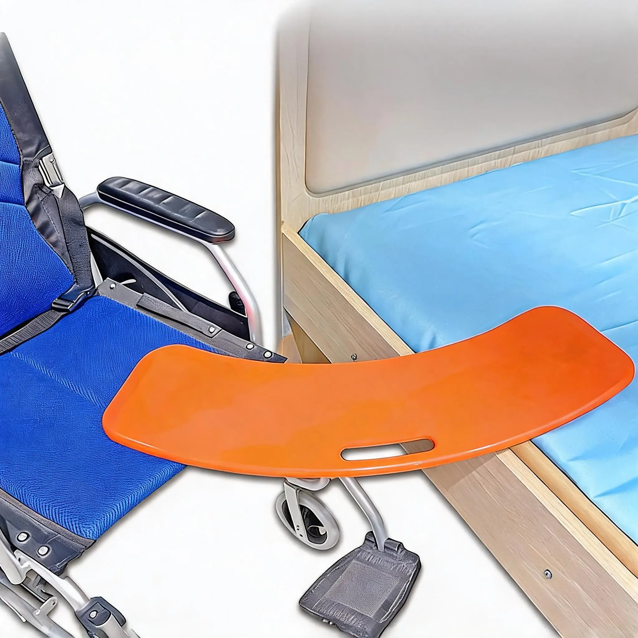 Planche de transfert pour fauteuil roulant pour personnes âgées, capacité de charge de 150 kg, aide au transfert pour personnes âgées alitées, toilettes pour fauteuil roulant
