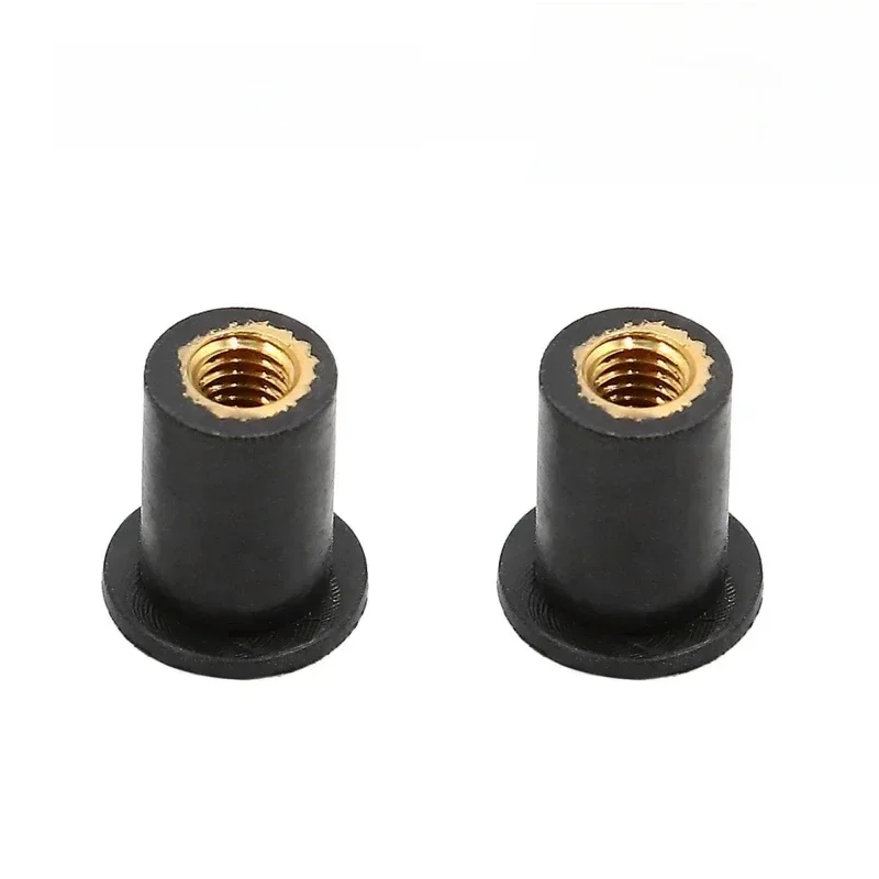 Eh bien écrou M5 métrique en caoutchouc moto pare-brise en caoutchouc Rivet écrous boulons fixation accessoires pour moto