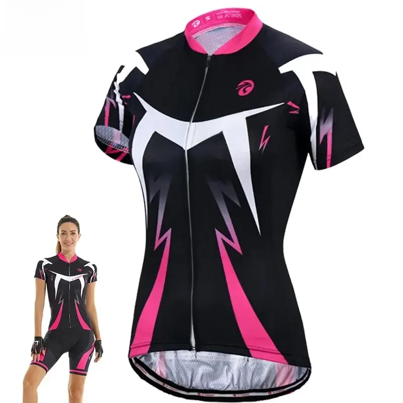 AliExpress X-TIGER Women's Cycling Jersey Summer Anti-UV Cycling Bicycle Clothing Quick-Dry Mountain Female Bike Clothes Short Jersey