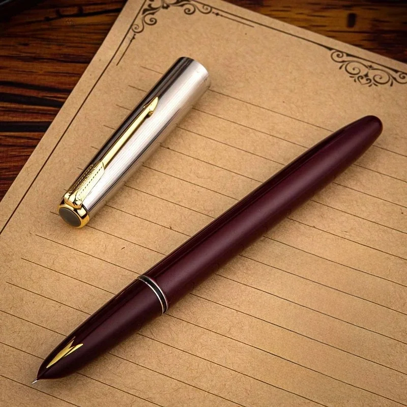 Nowy Hero 616/616S pióro wieczne EF/F/ohniaste 0.38 0.5MM stalówka artystyczna piękne czerwone kolory artykuły do ​​pisania długopisy biurowe długopis biurowy — zdjęcie produktu 7