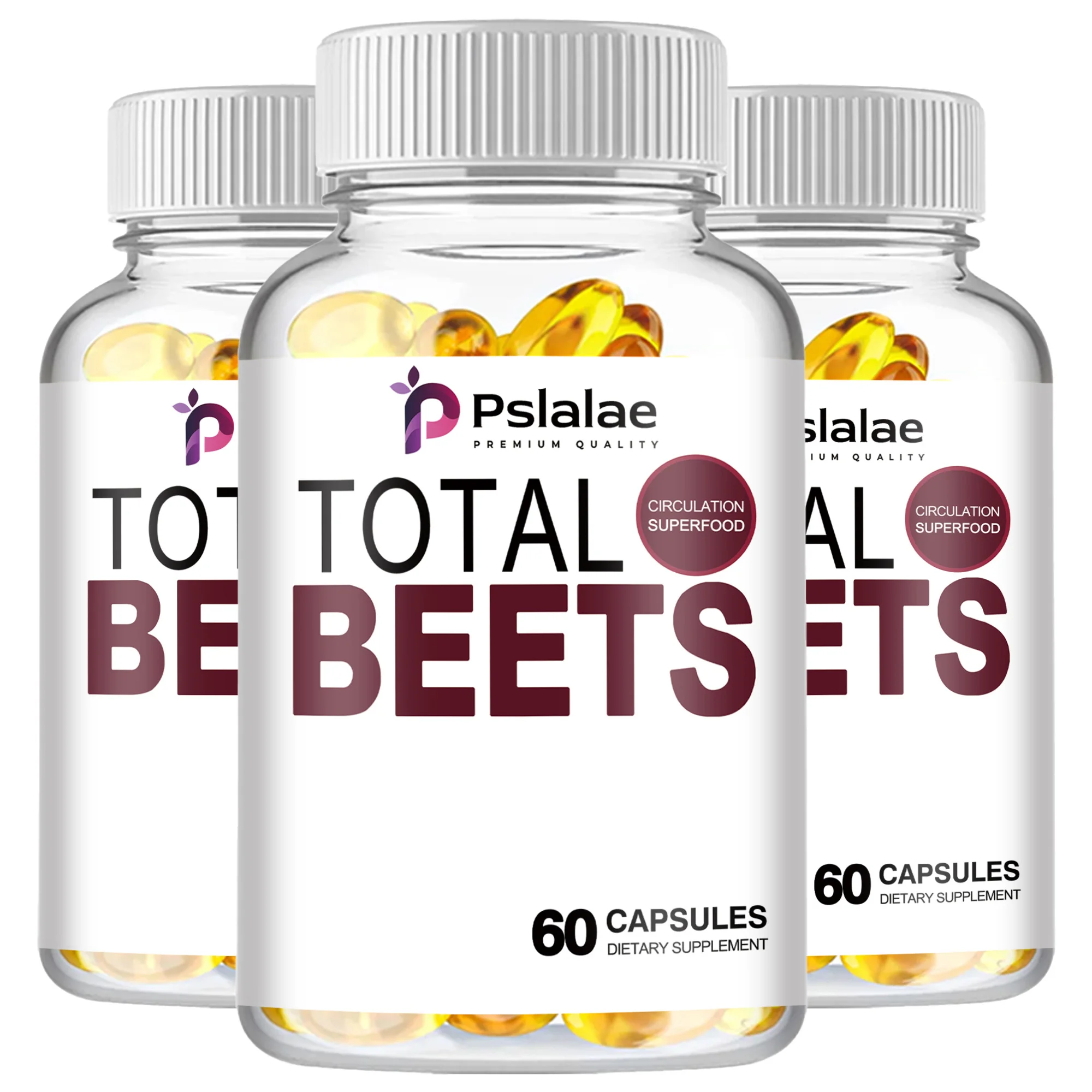 Total Beet Supplement - Promotes Nitric Oxide Circulation and Cardiovascular Dilation - 60 Capsules