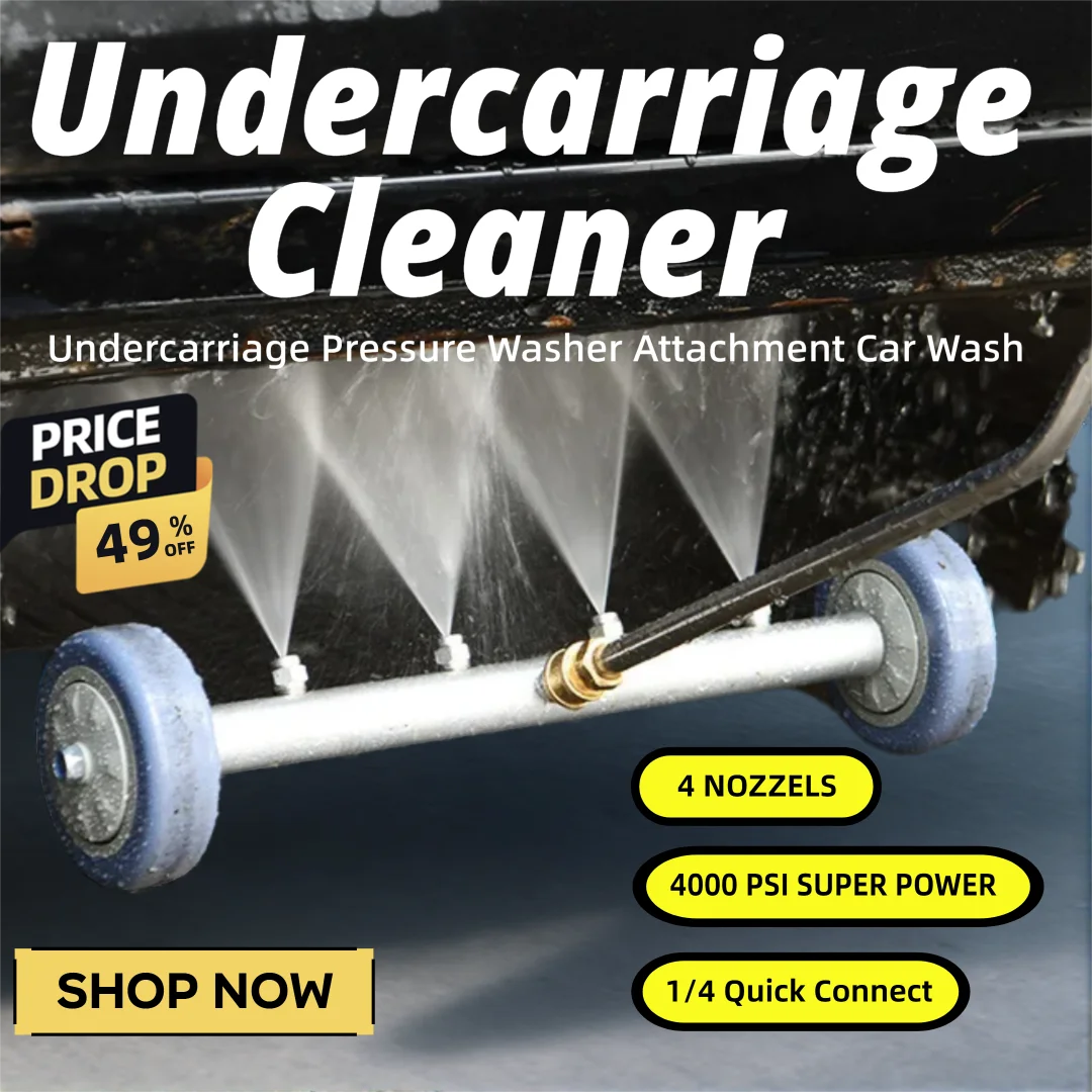 

Undercarriage Cleaner Pressure Washer Under Car Washer Water Broom 4000 PSI Undercarriage Sprayer Car Sidewalk Yard Cleaning
