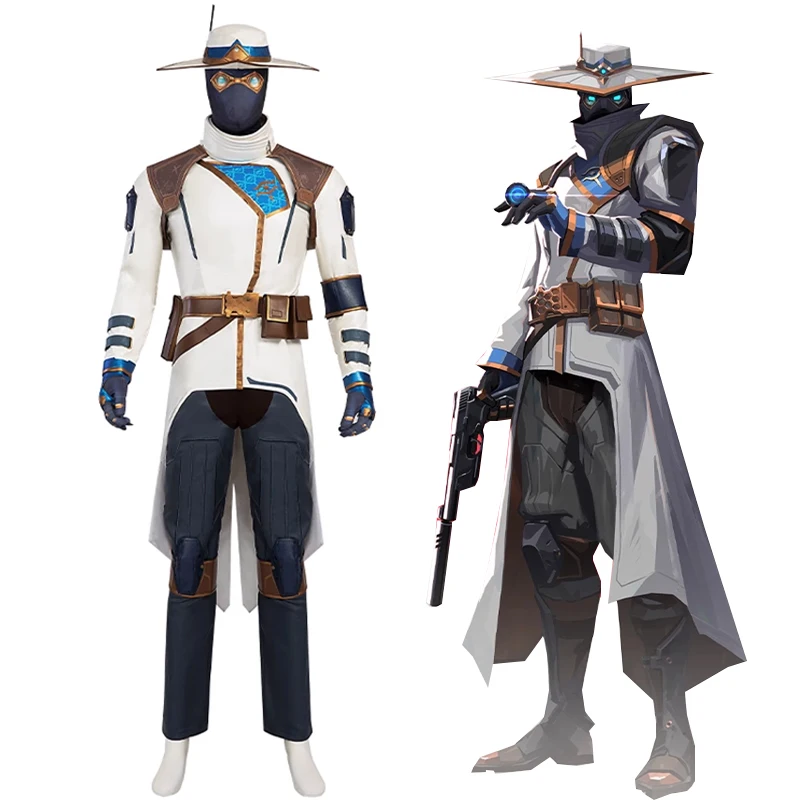 

Custom size VALORANT Valorant/Cypher Cosplay Costume Game Uniform Halloween Suits Anime Outfits