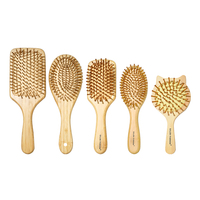 Cute Cat Wooden Comb Bamboo Massage Hair Combs Natural Anti-static Hair Brushes Hair Care Massage Comb Hairdressing Styling Tool