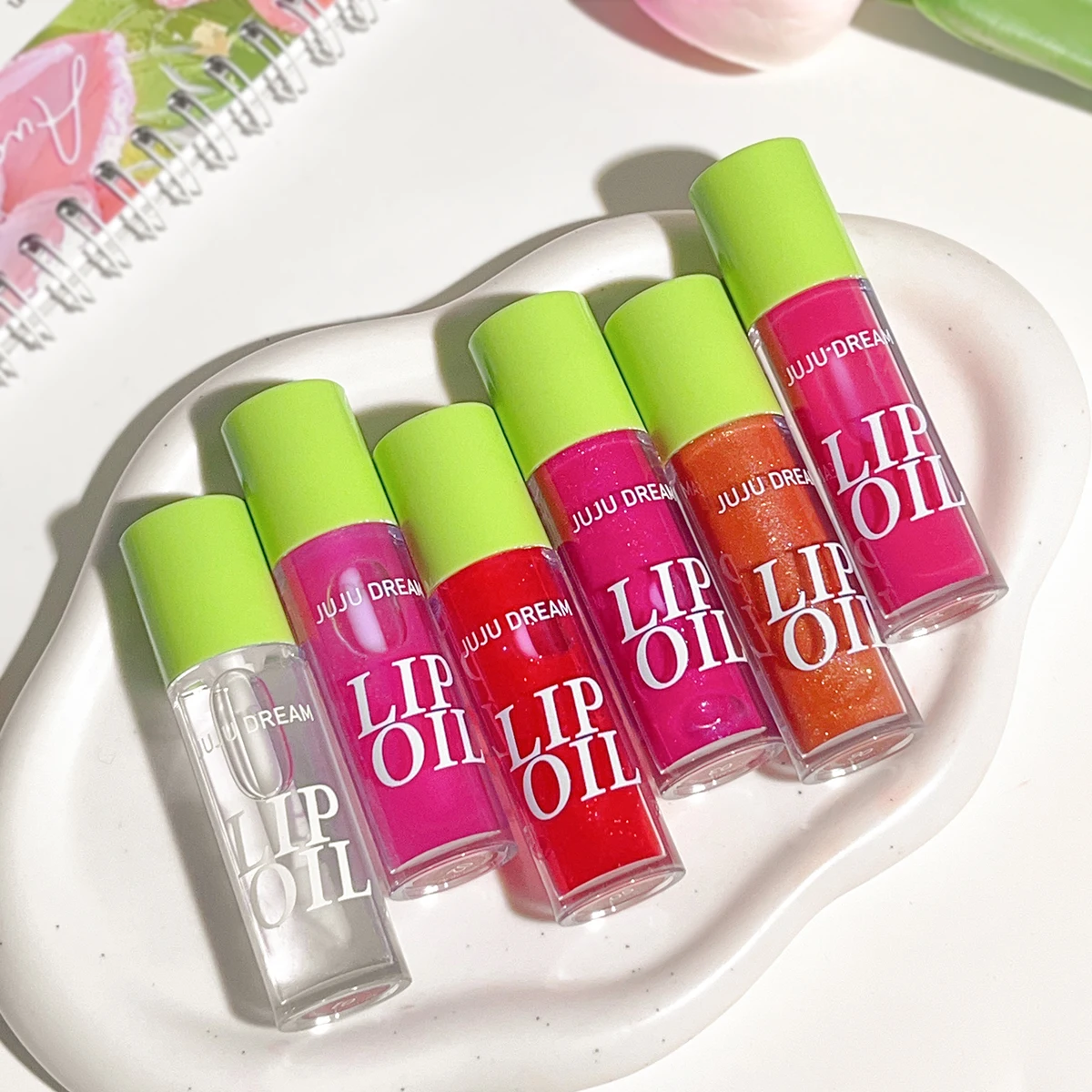 مرطب الشفاه ومكياج زيت الشفاه – ملمع شفافة ممتلئ للشفاه الناعمة والمرطبة والخالية من التجاعيد #5