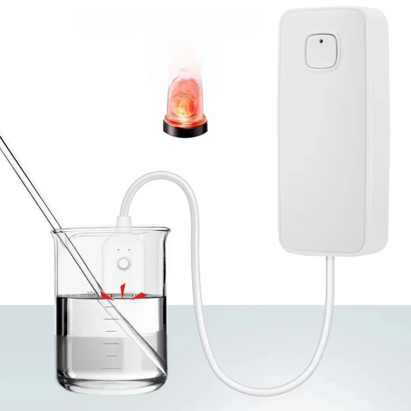 Smart APP WiFi Water Leak Sensor Water Overflow Level Detector Security Sound Alarm System Flood Leakage Sensor Remote Control