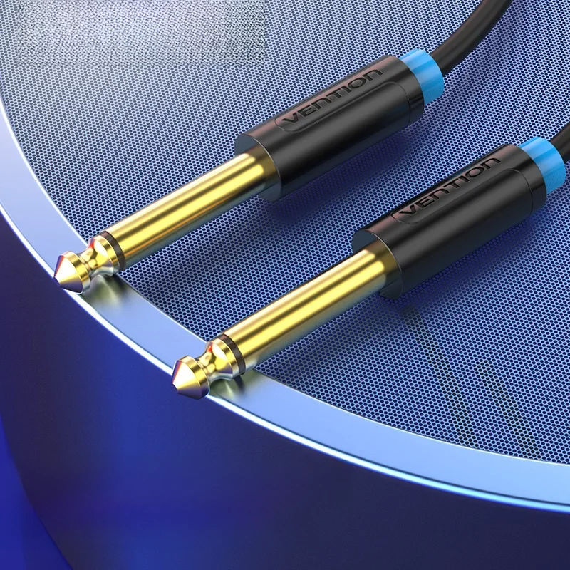 Vention Aux Kabel gitarowy 6,5 mm Jack męski do męskiego kabla audio pozłacany 1 m 2 m do gitarowego miksera wzmacniacza basowego 6,35 mm kabel AUX — zdjęcie produktu 7