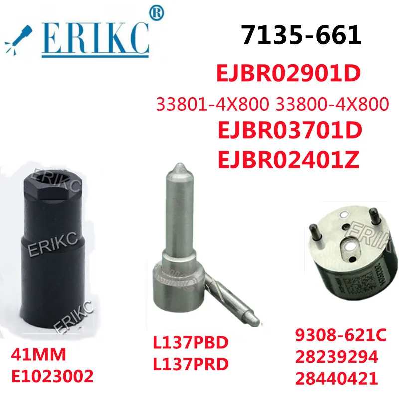 

ERIKC 7135-661 Repair Kit ( L137PBD + 9308-621C + E1023002 ) Injector FOR HYUNDAI KIA EJBR02901D EJBR03701D EJBR02401Z