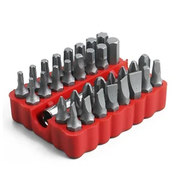 33pcs Magnetic Security Screwdriver Bit Set Combination Set With Internal Hexagonal Screwdriver Bits For Screwing