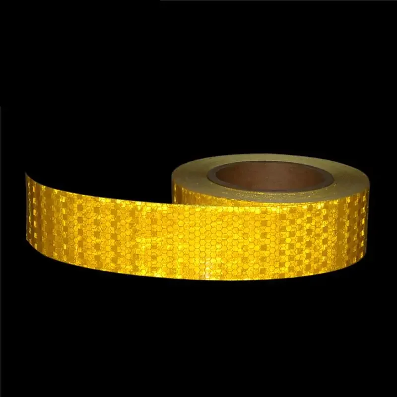AliExpress Satop Cinta 5cm*25m Car Reflective Tapes Sticker Safety Mark Car Styling Self-Adhesive Warning Yellow Waterproof Film For Motorcycle Bicycle