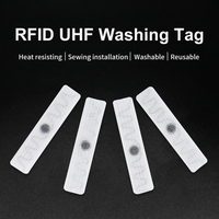 100pcs High Temperature UHF Sew Soft Textile Non-Woven Label Laundry Tag RFID Laundry Tag