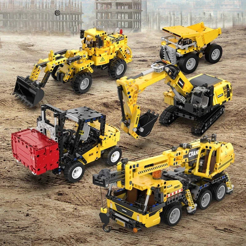 Cada – voiture de chargement de roues de ville, blocs de construction de camion minier lourd, bricolage, pelle d'ingénierie, briques, jouet pour enfants, cadeau, 693 pièces