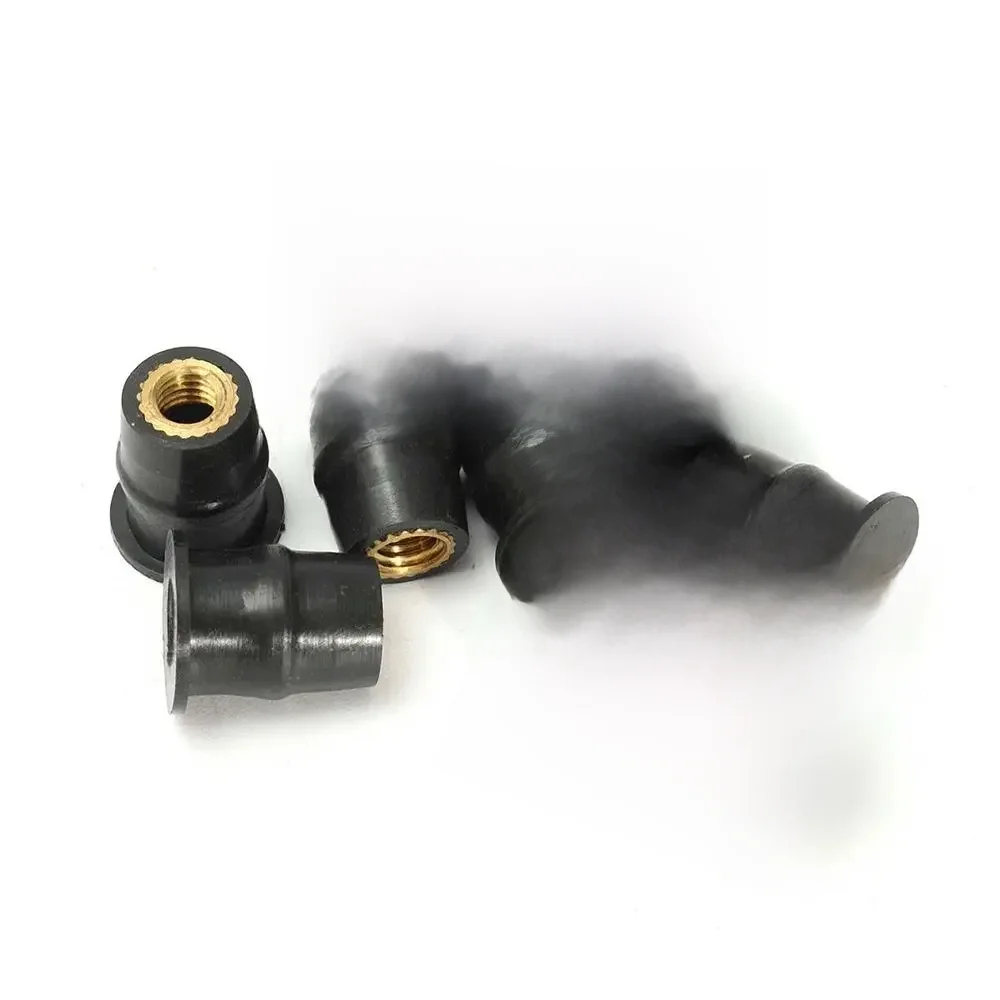 Fixation ennemi en caoutchouc pour pare-brise, pare-brise, carénage de pare-brise, capot, accessoires de moto, bien kg, figurine, M5, M6, 10 pièces