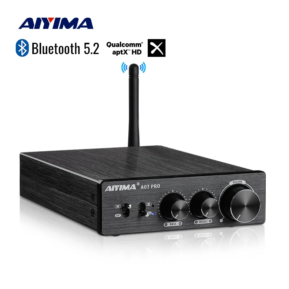AIYIMA Audio A07 Pro 300 wx2 Stereo wzmacniacz mocy aktualizacja nowy TPA3255 klasy D Bluetooth QCC304X Aptx Amp RCA do głośnika domowego