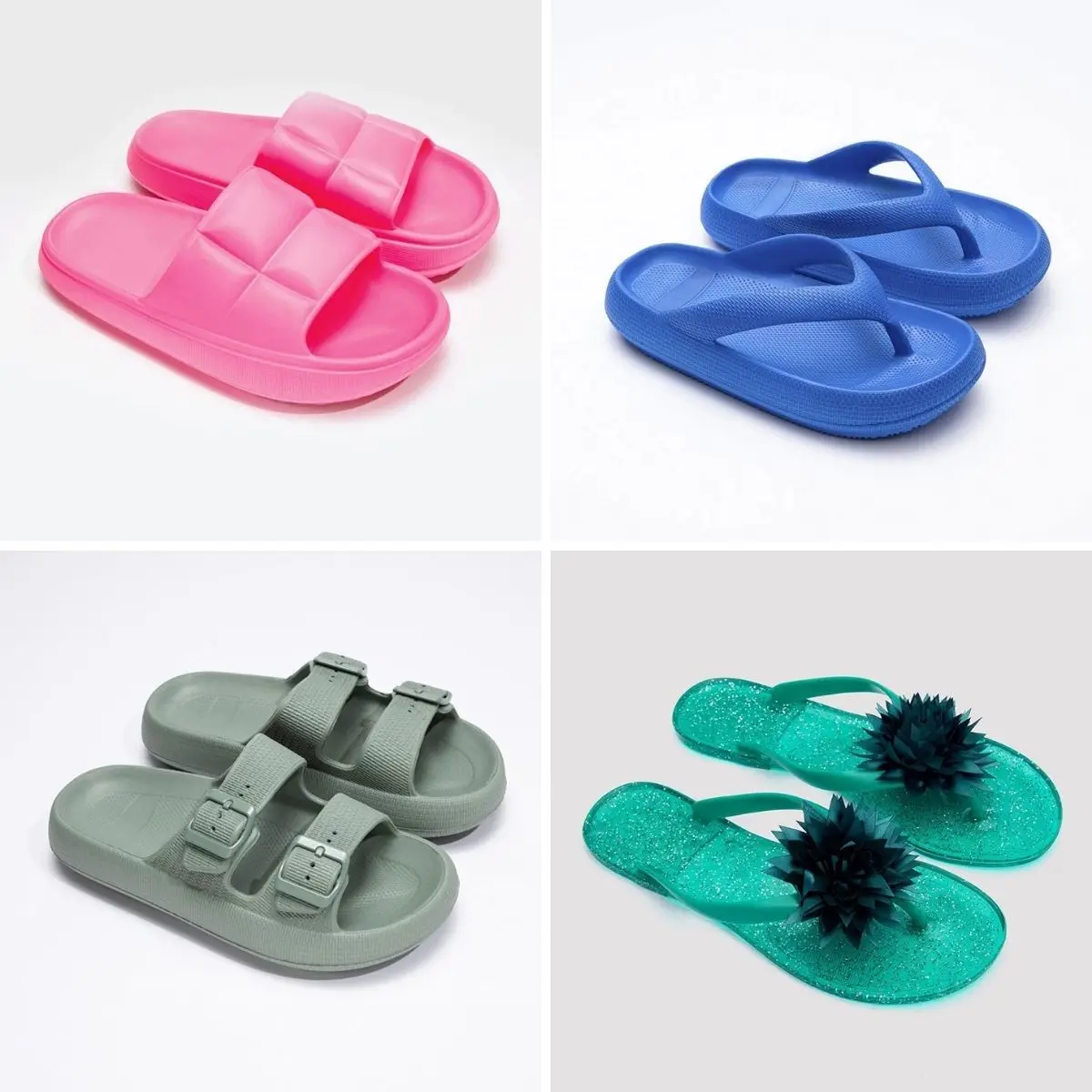 Different Models Summer 2023 Women's Slippers, Buy 2 Get 2 Free Comfortable Sweatproof Stylish Soft Durable Sea Pool Beach