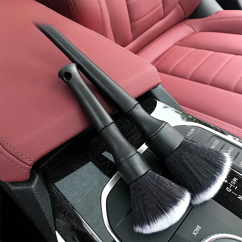 Lucullan Ultra-Soft Detailing Brush Super gęsta szczotka do detali wnętrza samochodu z syntetycznym włosiem Szczotka do kurzu na deskę rozdzielczą samochodu — zdjęcie 2