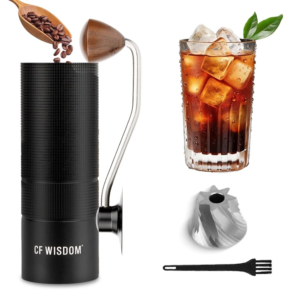 

Кофемолка, кофемолка премиум-класса, ручная кофемолка из алюминиевого сплава, подарок на День Благодарения, Рождество, день рождения