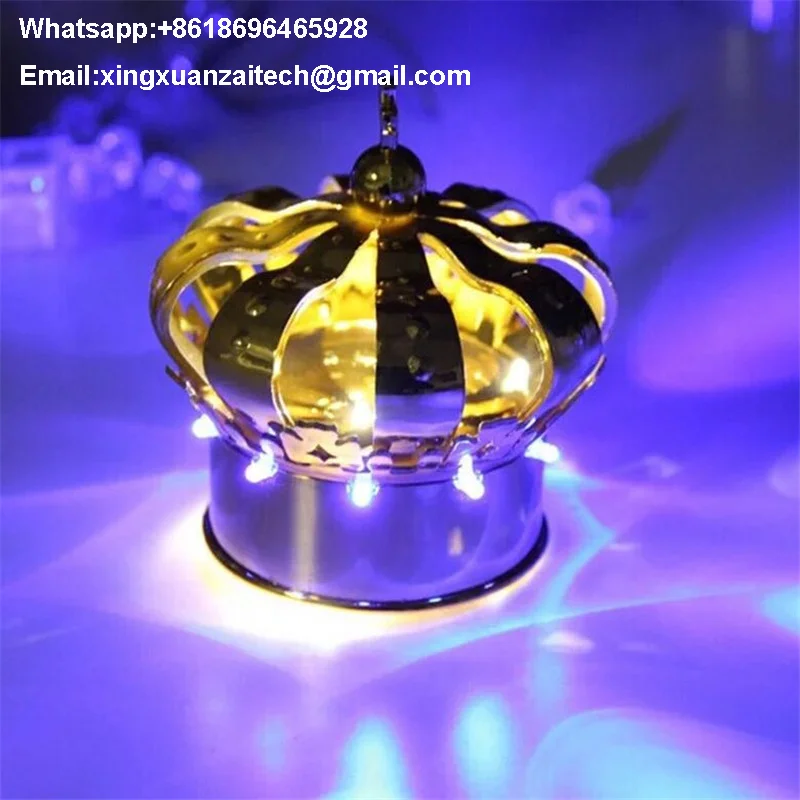 SPARKLER LED CROWN LED PER NIGHTCLUBS SENZA LOGO BOTTLE PRESENTER GLORIFICATORE