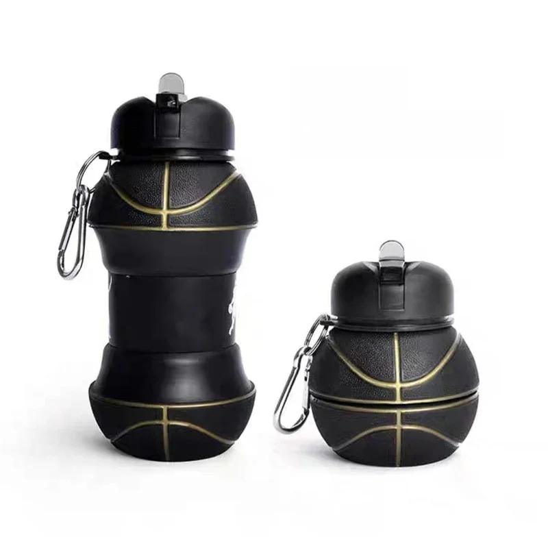 Bouteille d'eau pliable, tasses de Camping, tasse pour Sports de plein air, basket-ball, Football, Tennis, école de Golf, bouteille d'eau Portable étanche pour enfants
