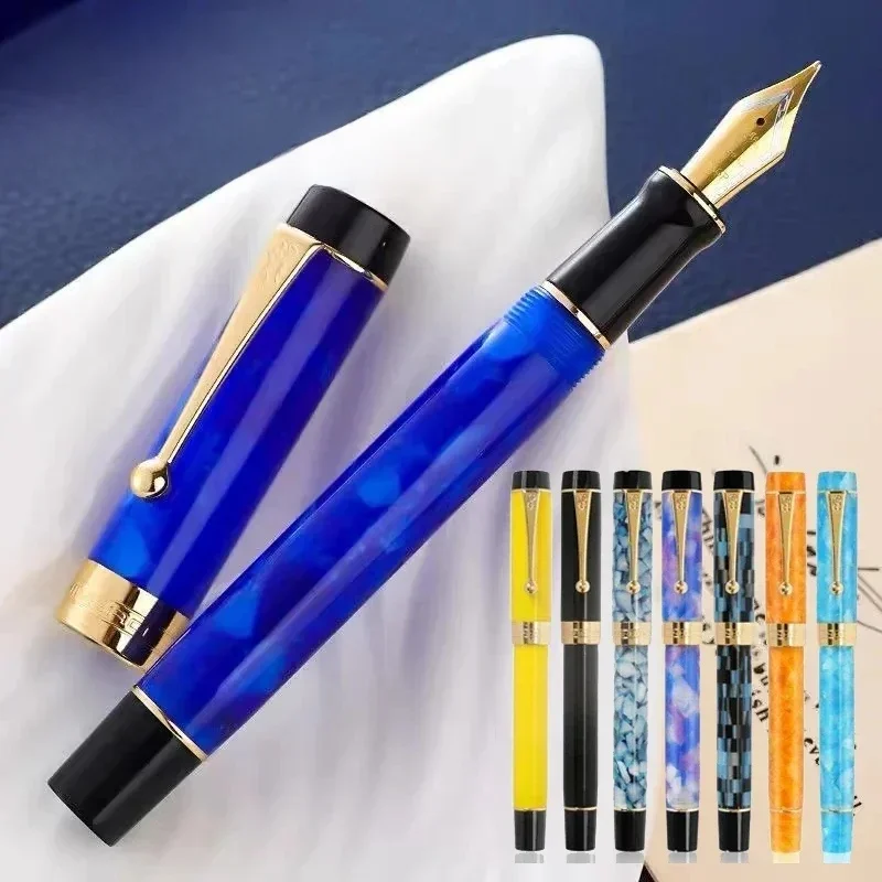 Jinhao 100 Centennial pióro wieczne żywica luksusowe długopisy złoty klips EF/F/M klasyczna stalówka do pisania artykuły papiernicze biuro szkolne — zdjęcie produktu 7