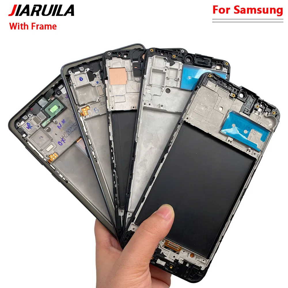 New For Samsung A20 A30 A30s A31 A51 A22 A32 A33 A53 M21 M31 4G 5G LCD Display Touch Screen Digitizer Assembly With Frame