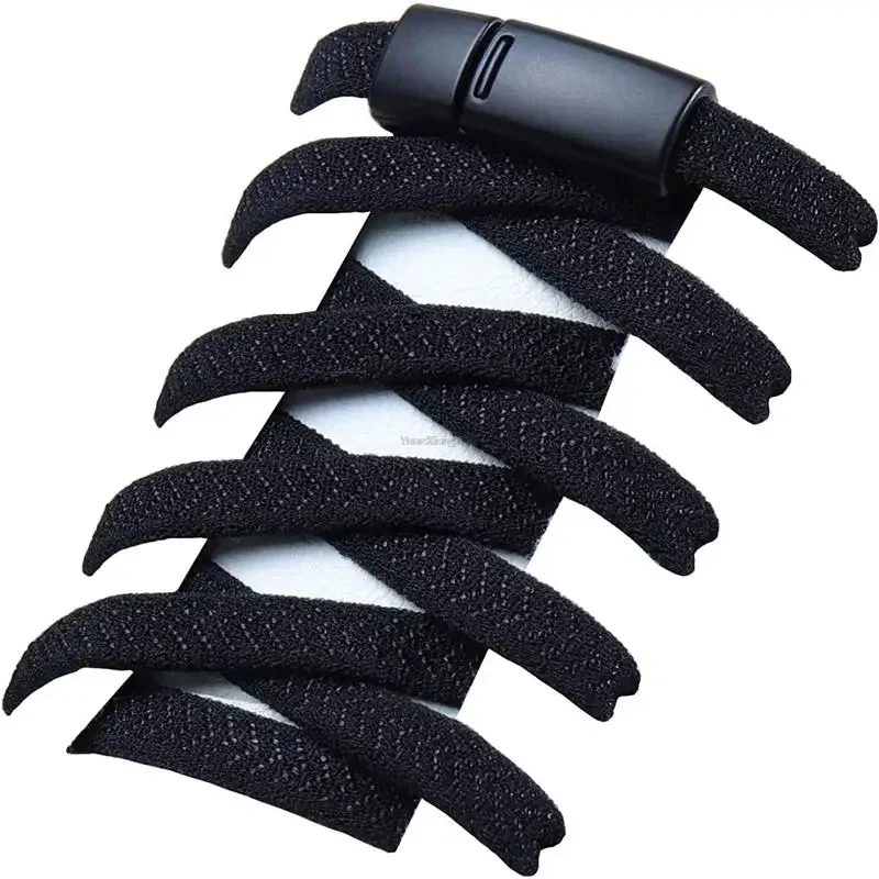 Magnetische verriegelbare Schnürsenkel ohne Bänder, elastische Schnürsenkel für Turnschuhe, Kinder und Erwachsene, ohne Krawatte, Schnürsenkel, Schuhzubehör, 1 Paar