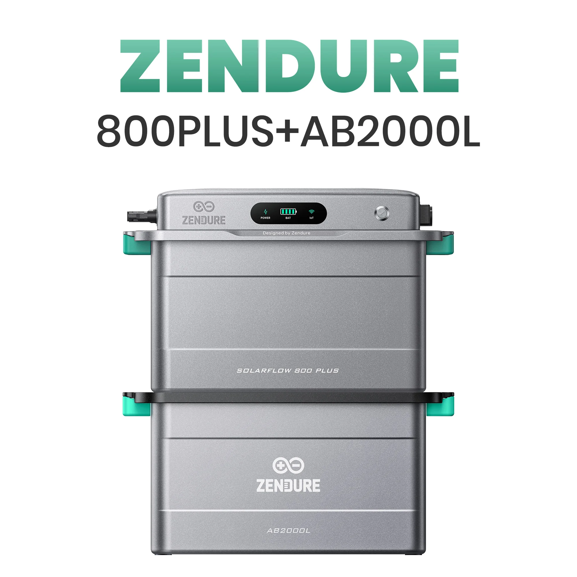 Zendure Solar Flow 800 Plus All-in-One-Speicherlösung Balkon-Kraftwerk 1920Wh + 1x AB2000L 1,92kWh Solarspeicher 0% MwSt.