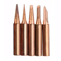 5 pcs 12 pcs 936 pure copper soldering iron head lead-free soldering iron head welding repair tool