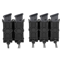 Molle Pistol Mag Pouch Double/Triple Stack Magazine for 9mm/.40 Calibers 45acp Glock S&W M&P, Sig 226/229, and Springfield 1911