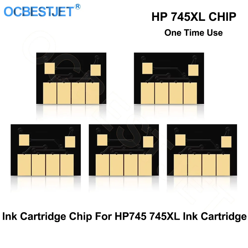 OCBESTJET 745 745XL 300ML Ink Cartridge Chip HP Designjet Z2600 Z5600 Printer (6 color 300ML) For HP745 745XL Ink Cartridge Chip