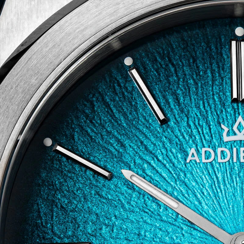 AddiesKin K001 Men Automatic Mechanical Watch 9015 Deep Eye Inspired Dial Multi Faceted Markers Sapphire Crystal Blue AR Coating