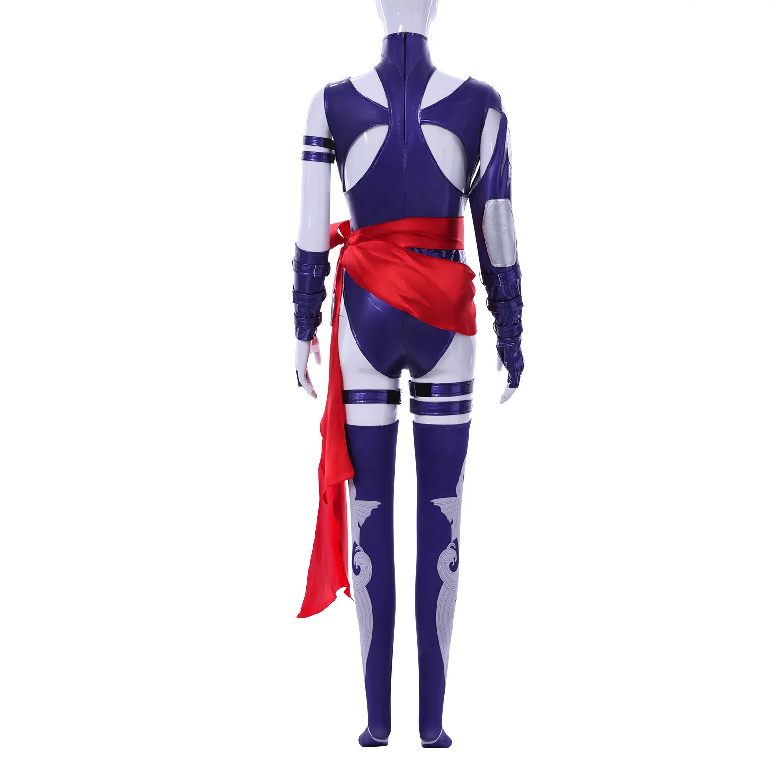 Psylocke Cosplay Costume  Sexy Purple Bodysuit Set Betsy Braddock Ninja Costume Halloween Party Superhero Outfit