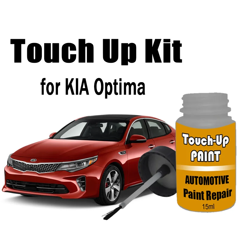 Car Touch-Up Paint Kit (with Brush) for KIA Optima Paint Scratch Remover Car Paint Repair Car Accessories White Black Grey Red
