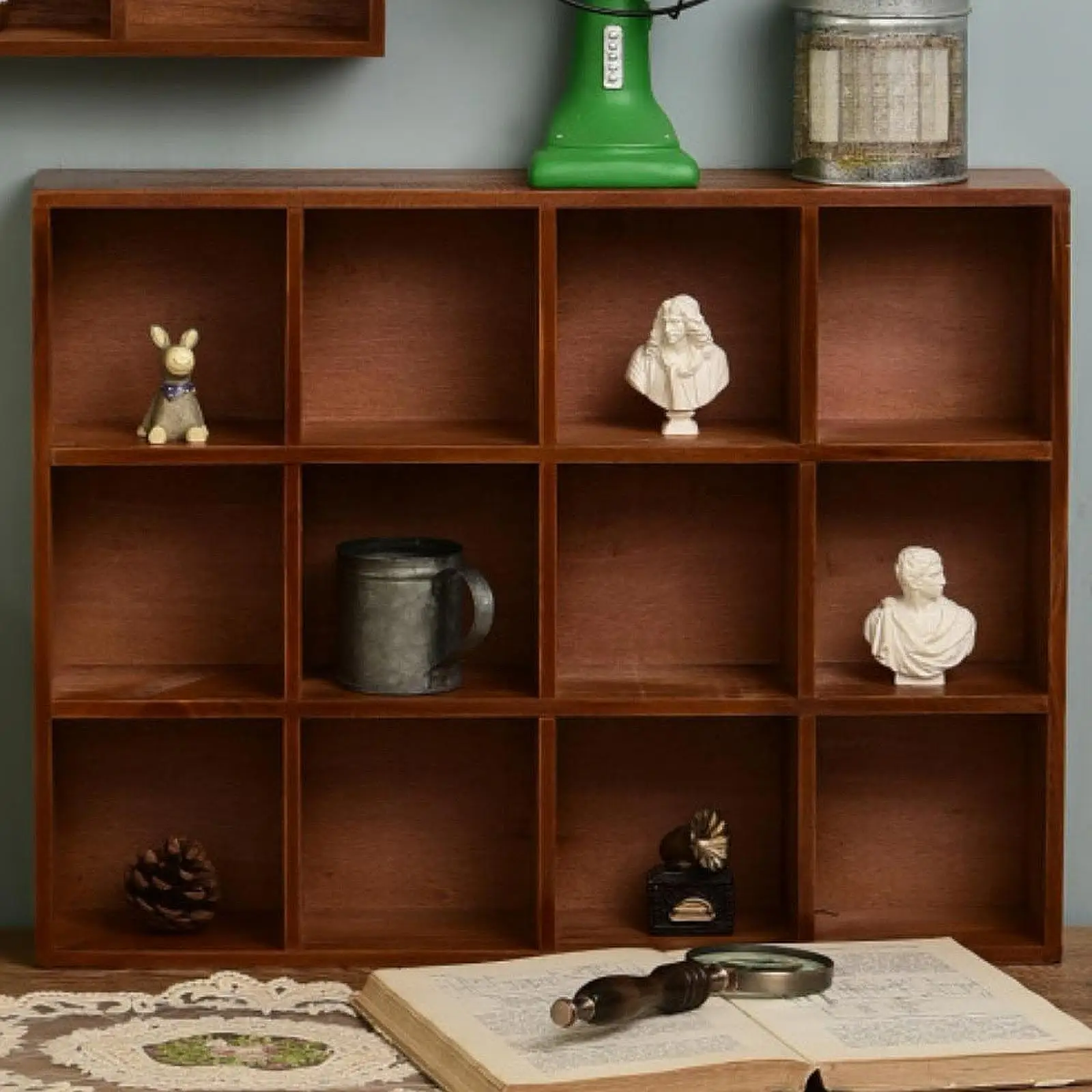 Wood Display Stand Product Stand Multilayer Reveal Frame Wooden Display Riser Shelf Mug Holder Rack for Figures Decoration