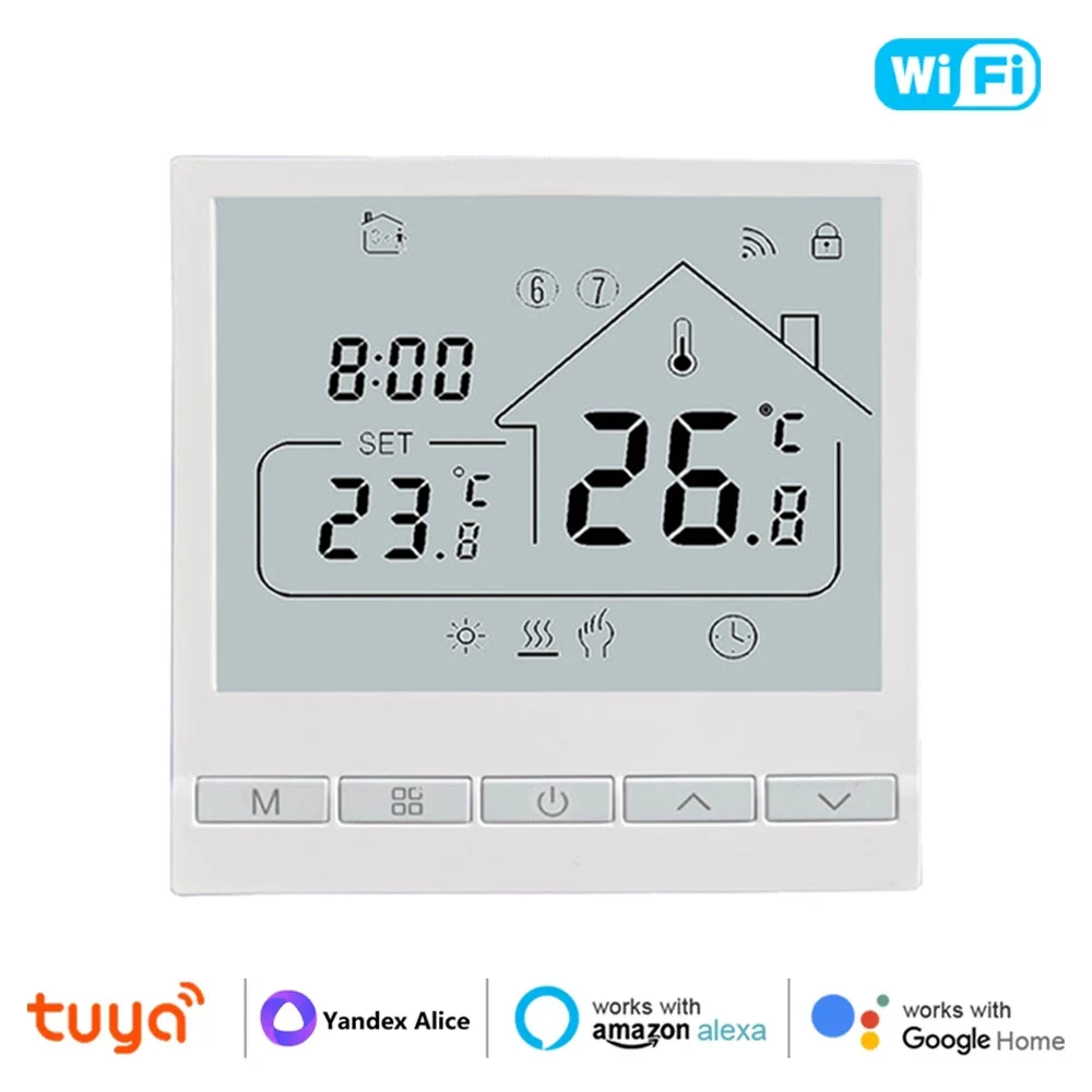 Tuya WiFi Smart Thermostat Temperature Controller for Electric air heat Water/Gas drink Temperature Google Home Alexa