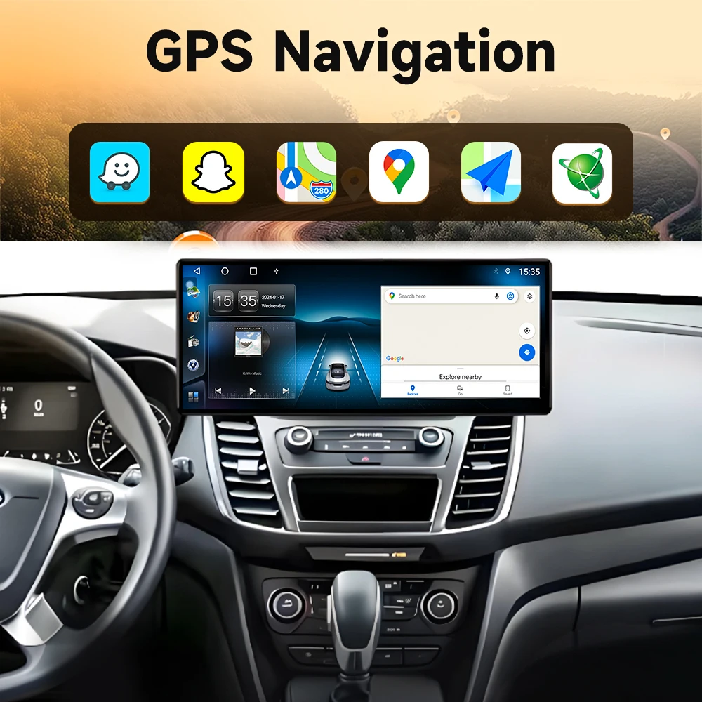 Android 16 Car Radio For Ford Transit Connect MK2 2019-2023 Head Unit Multimedia Video Player GPS Navigation Stereo Touch Screen