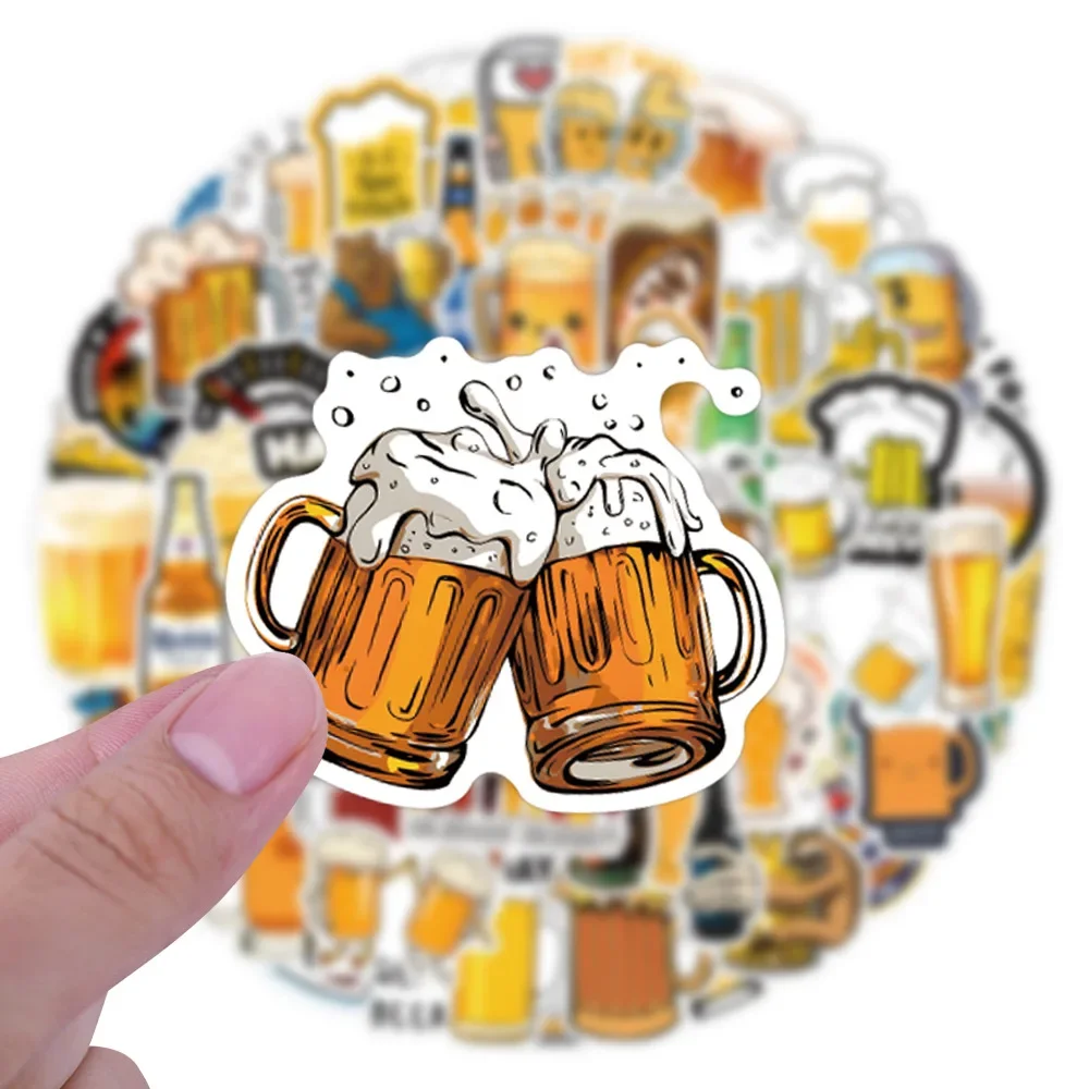 AliExpress GOGOTU 10/30/50/110PCS Beer Cartoon Stickers Reduce Summer Heat Drink Sticker Happy Celebrate Decals DIY Laptop Phone Bike Skateboard