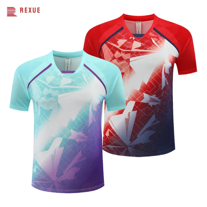 2025 New Badminton Shirt Korea Style Tennis Shirt for Men Women Quick Dry Couple Pickleball Badminton T-shirt Short Sleeve Tops