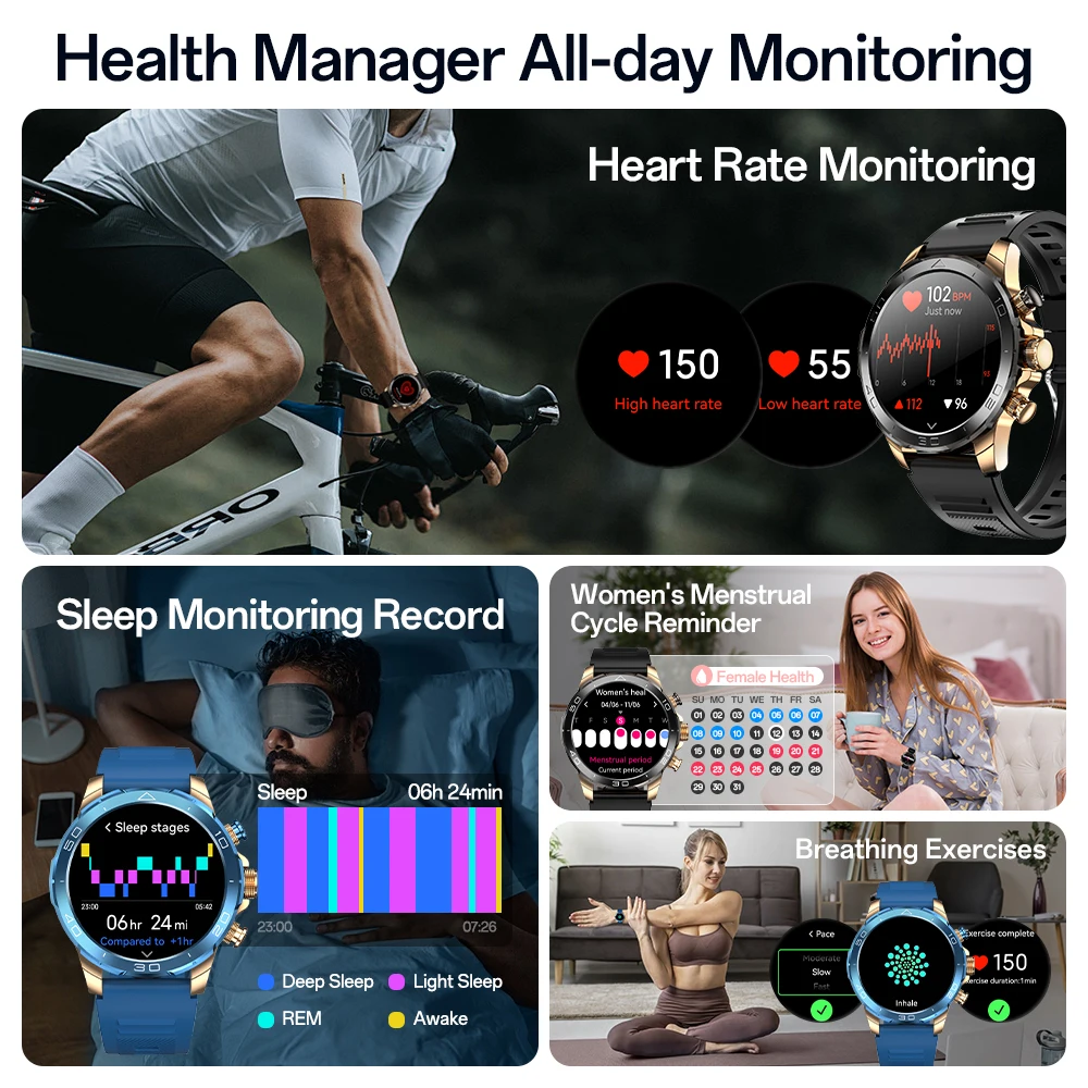 Aolon Luxor Classic Smart Watc - Smartwatch Digital Watches For Men 评论和价格