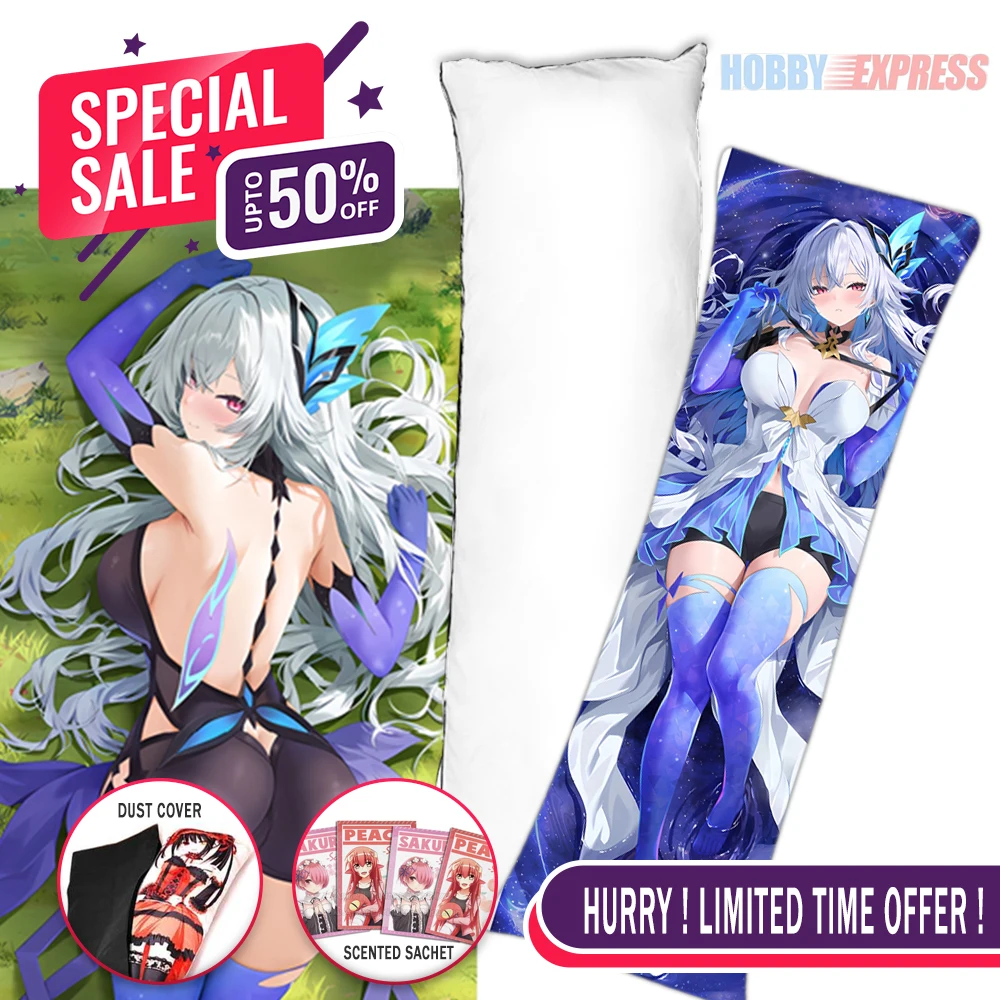 

Hobby Express Anime Dakimakura Japanese Otaku Waifu Life Size Doublesided Hugging Body Pillow Cover Skirk Genshin Impact 0011585