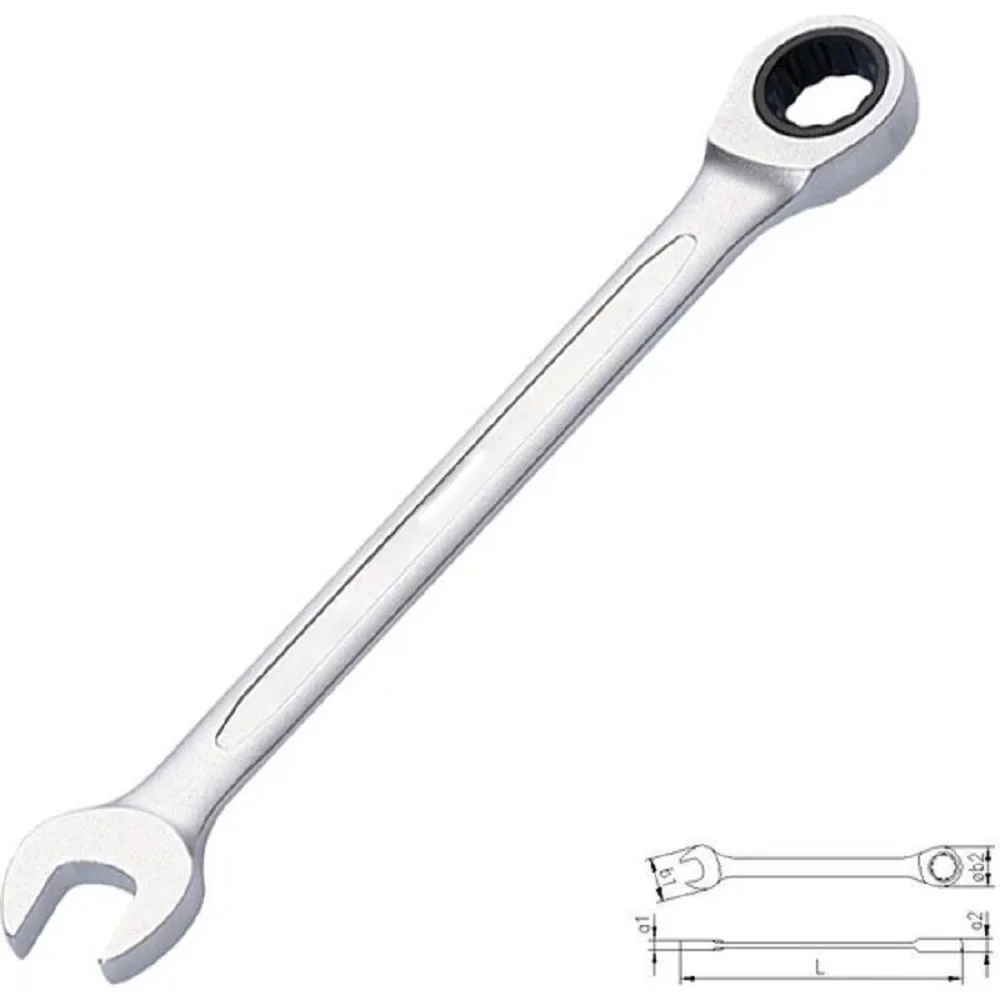 래칫 크롬 바나듐 크롬 도금 콤비네이션 스패너 기어 렌치, 0340 콤비네이션 렌치