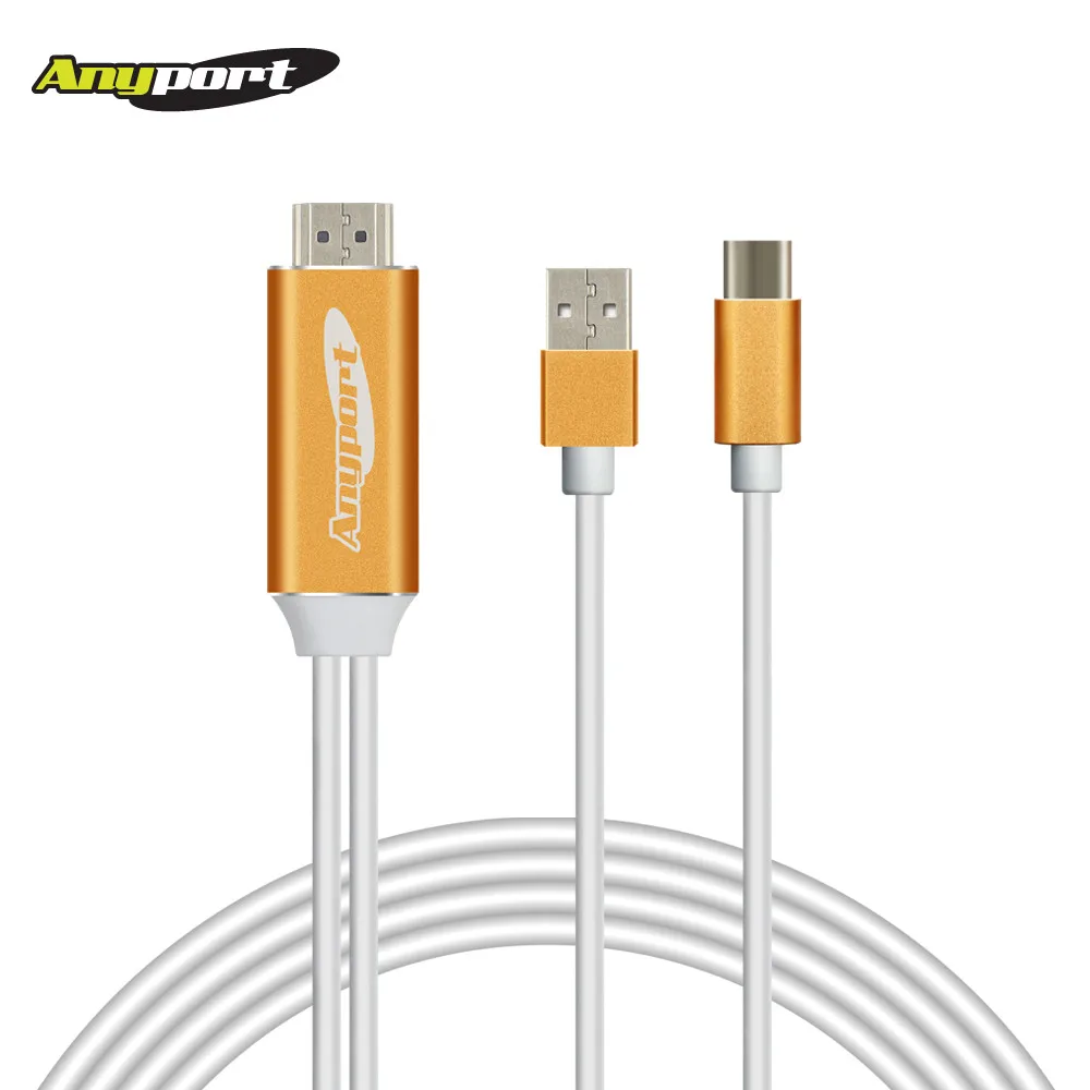 ANYPORT 4K UHD C Type HDMI TV Connection Mirroring Cable 2M AP-MW 4K PLUS