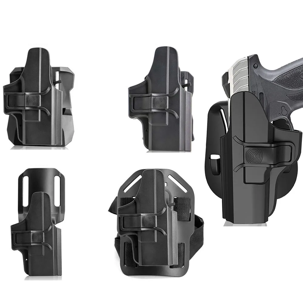 

Waist & Leggings Quick Pull Holster for G26 G27 G33 Gen1234 Compact Adjustable Cant Gun Holster & Fast Release - Right Handed