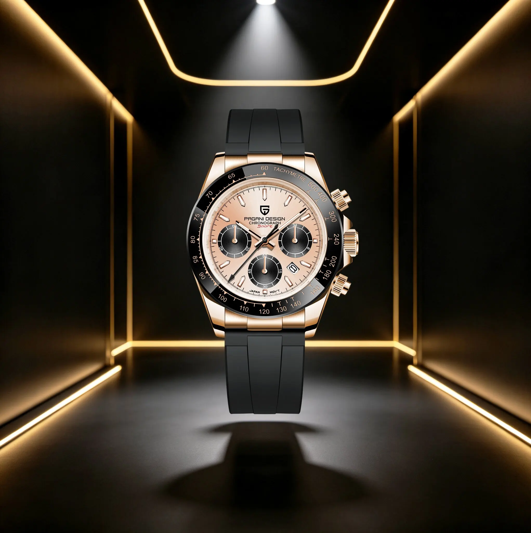 New PAGANI DESIGN Men's Quartz Watch Light Luxury Texture Elite Choice Small Three-Pin Design Tachymeter Waterproof Chronograph
