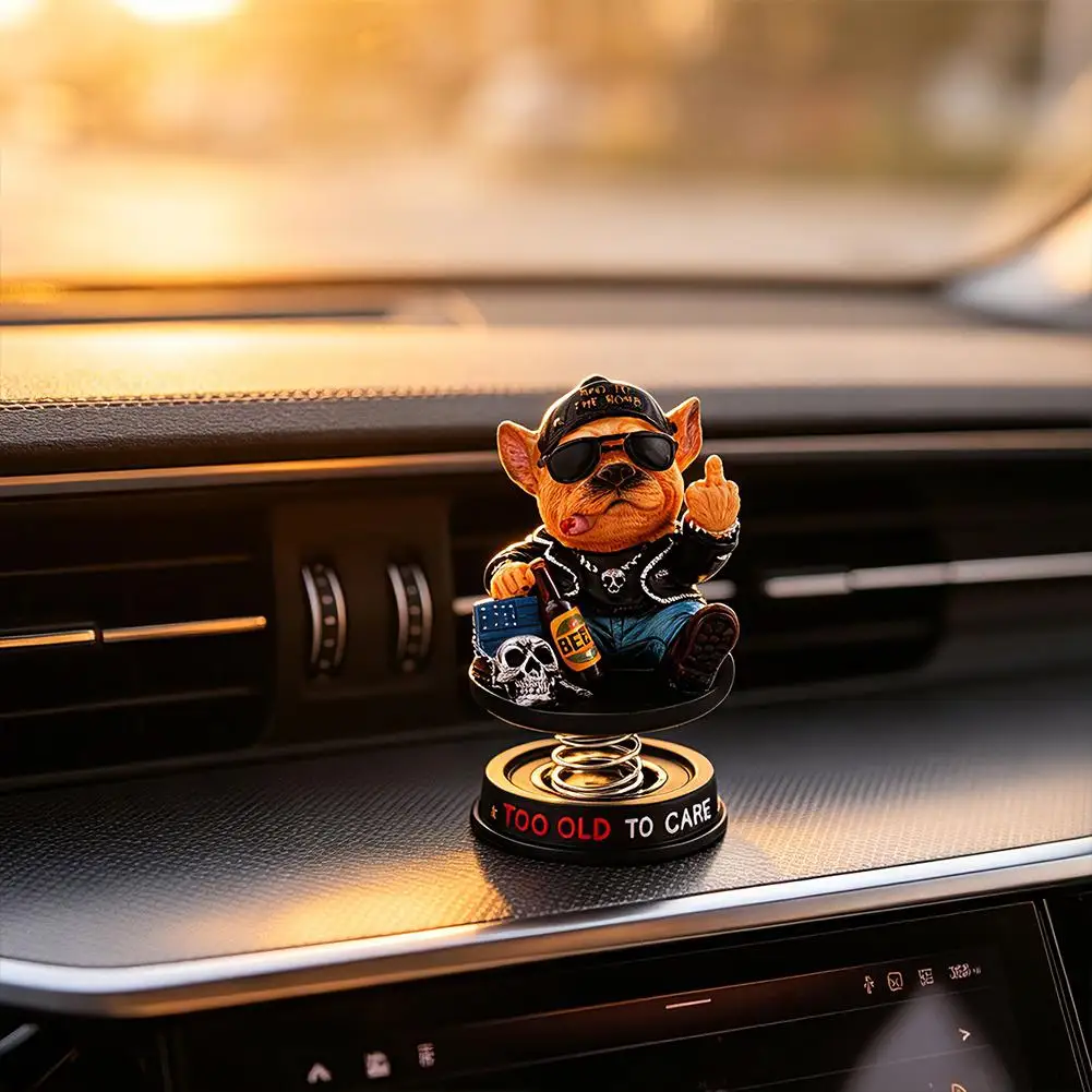 Auto-Innendekoration mit schwenkbarem Kopf, kreatives, schüttelndes Ornament, tragbare, stilvolle Armaturenbrett-Verzierung für die tägliche Autodekoration – Detail 7