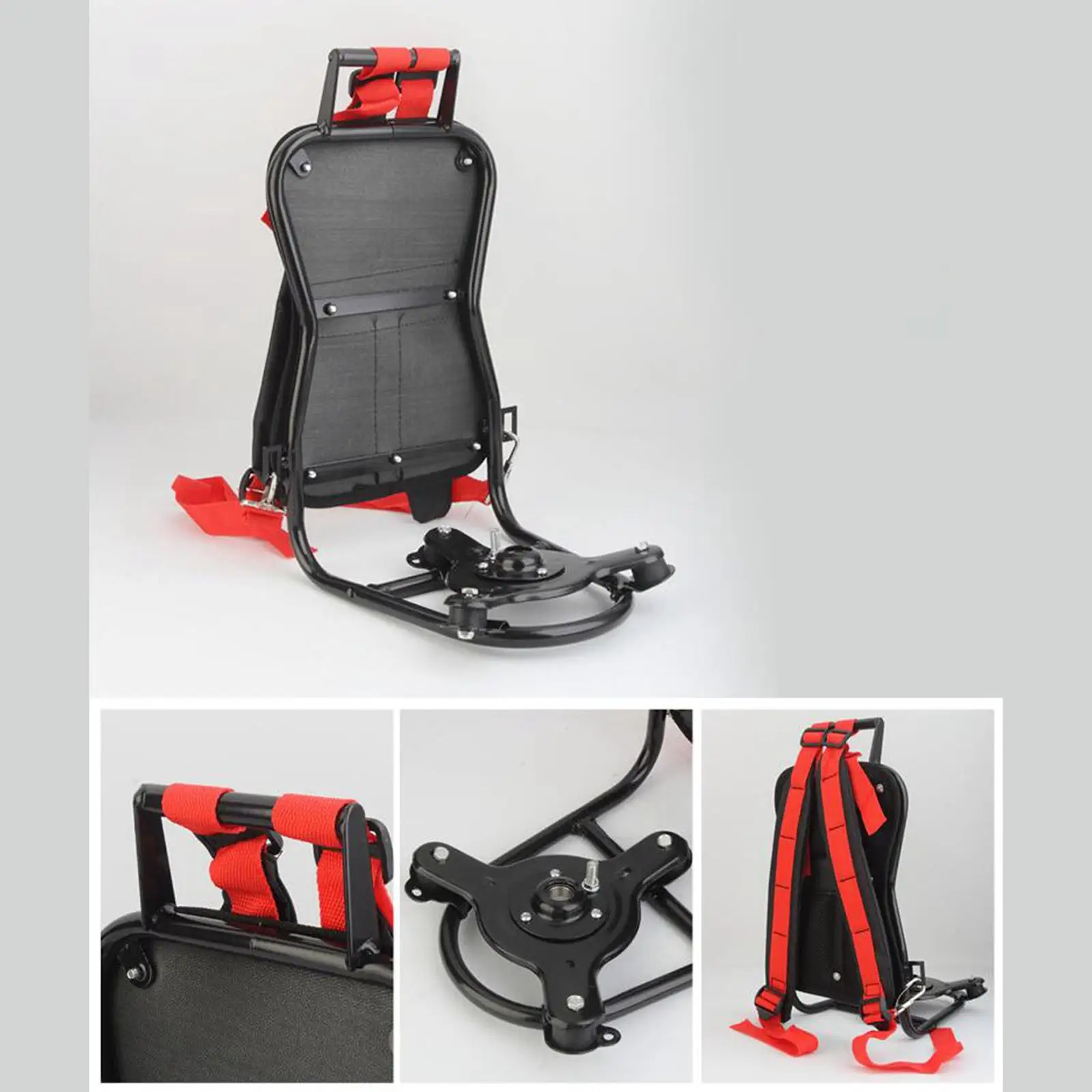 Brush Cutter Backpack System with Triangle Base Sturdy Accessories Ergonomic Trimmer Carrier Farm Lawn Landscaping Use