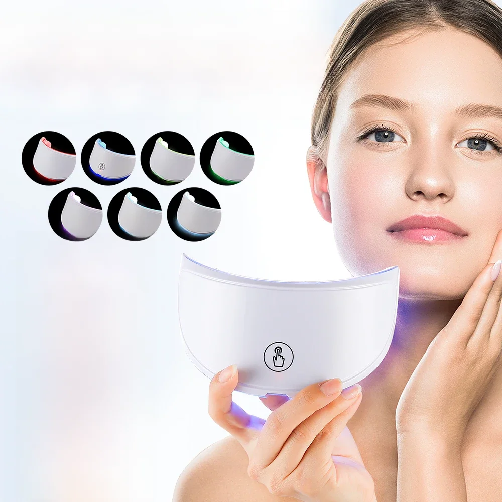 Masque de levage photonique anti-déformable à LED pour le cou, dispositif de beauté pour le raffermissement de la peau, dissolvant