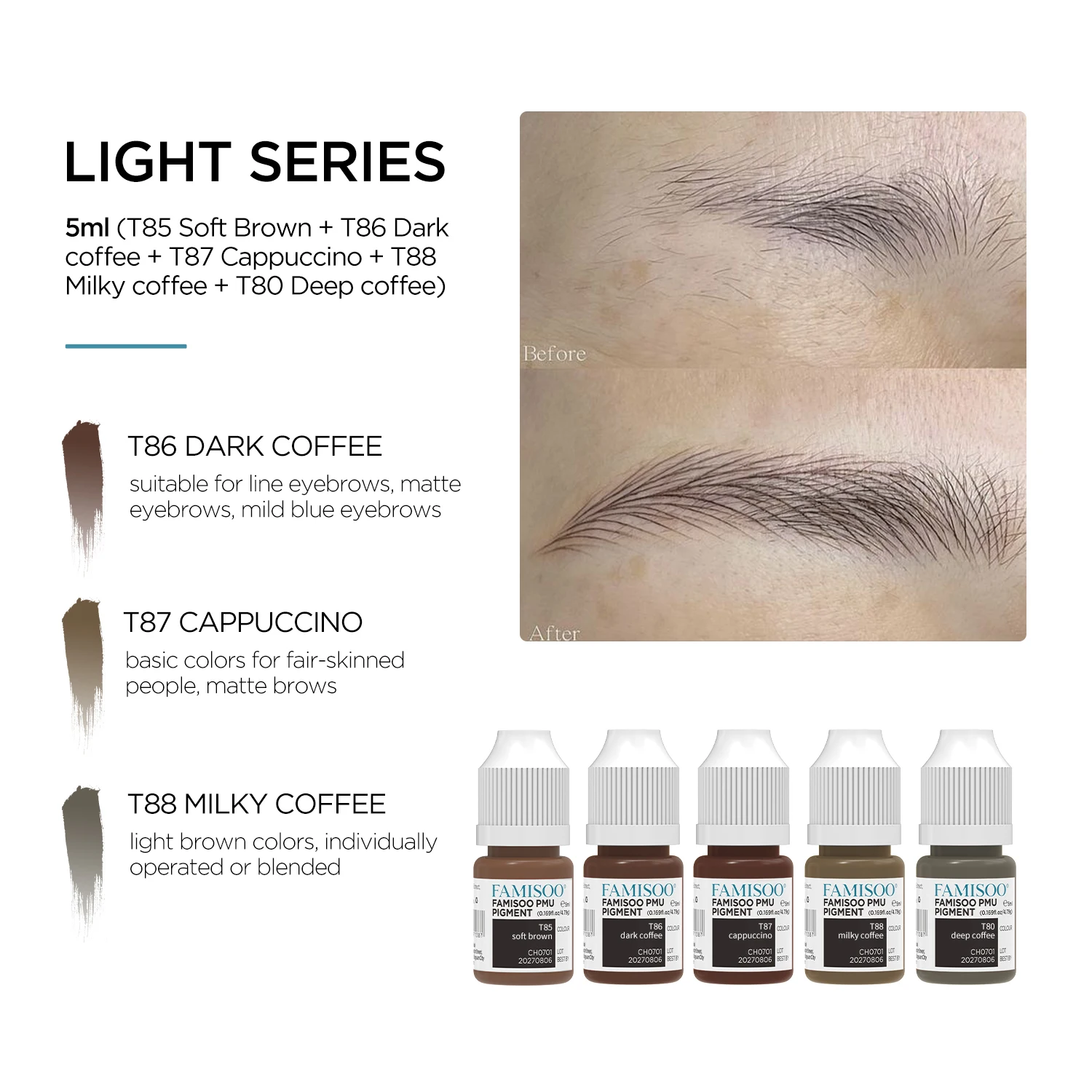 

5ml brown eyebrow tattoo eyebrow pigment ink professional microblading pigment for permanent makeup eyebrow body product pigment