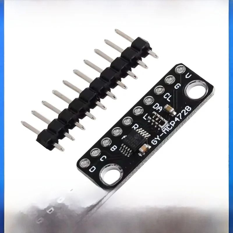 MCP4728 12-bitowy czterobitowy przetwornik cyfrowo-analogowy Interfejs I2C Niski pobór mocy GY-MCP4728 z pamięcią EEPROM Moduł czujnika DAC Breakout — zdjęcie 2
