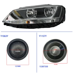 Headlamp Dust Cover Headlight Cap LED Bulb Extension Plug For Jetta BlueMotion GLI Mk5 MK6 15387350 14735350 18130300